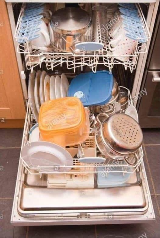 RUN THE DISHWASHER TWICE.