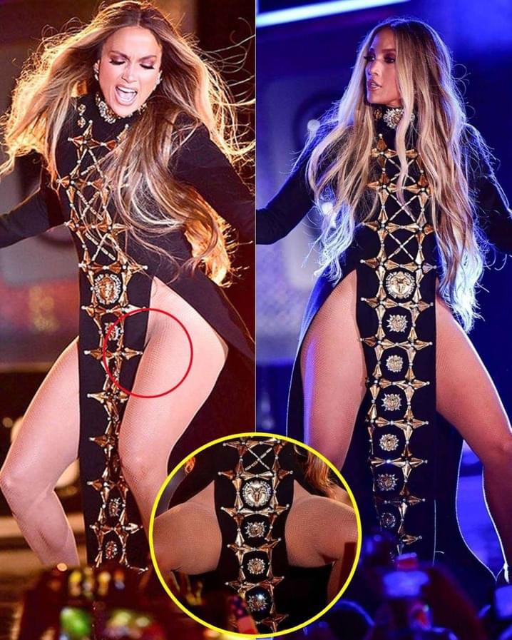 Jennifer Lopez caused controversy with her daring high-cut outfit revealing everything while performing