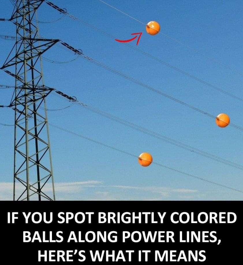 Why You See Colorful Balls on Power Lines