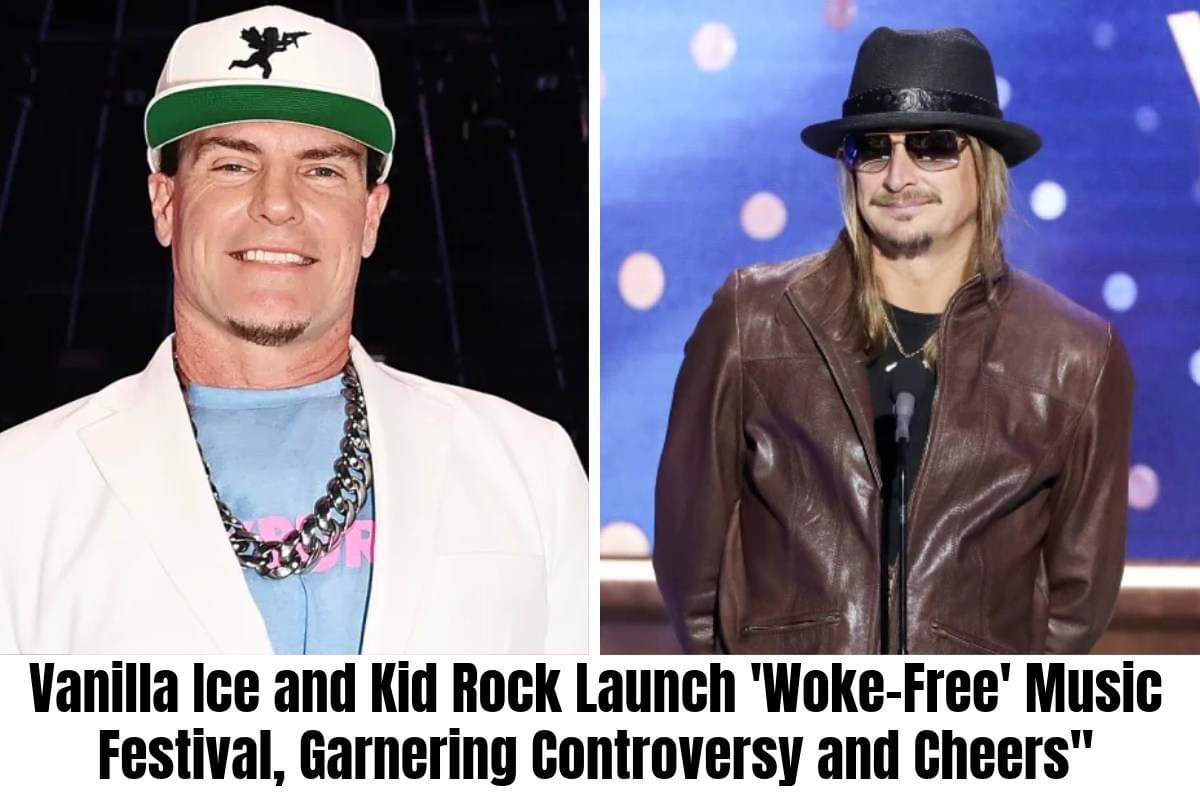 Vanilla Ice and Kid Rock Launch ‘Woke-Free’ Music Festival, Garnering Controversy and Cheers”