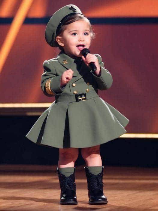 The little girl sang an 80-year-old song and proves that she deserves to win