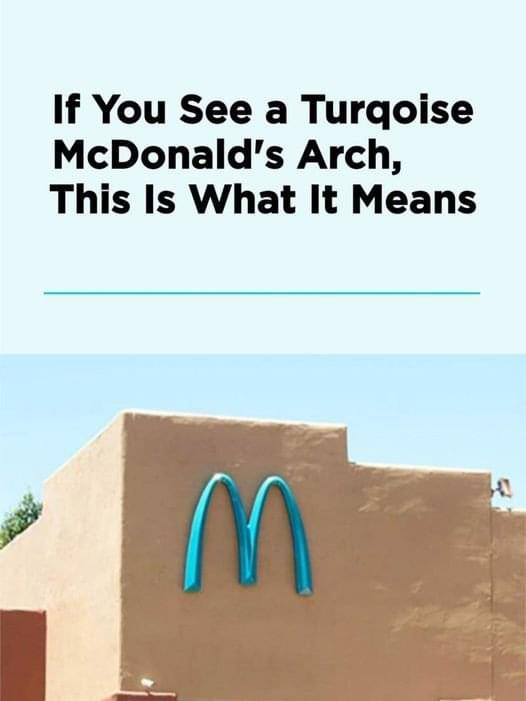 The Surprising Reason One McDonald’s Uses Turquoise Arches